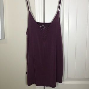 mauve spaghetti strap